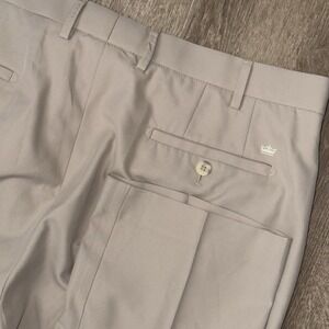 Peter Millar Durham High Drape Performance Pants Men's 38x32 Beige Crown Sport